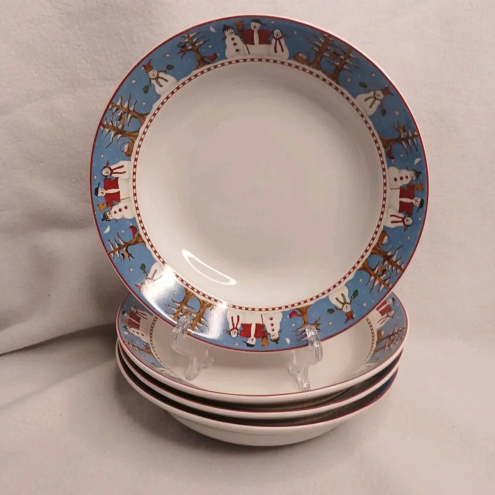 4 Coupe Soup Bowls Debbie Mumm Sakura 7